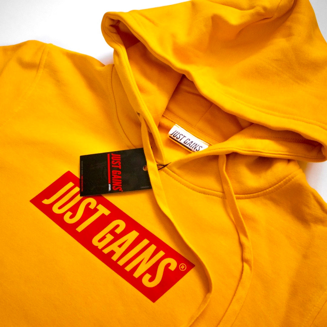 Just Gains® Gold Hoodie "Limited Edition"