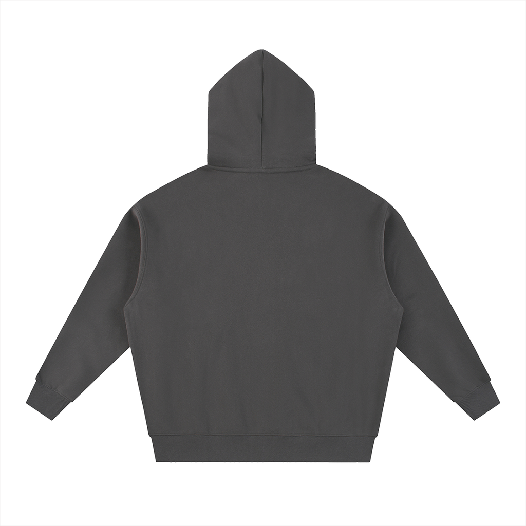 JG® Open-Zip Hoodie — White Print