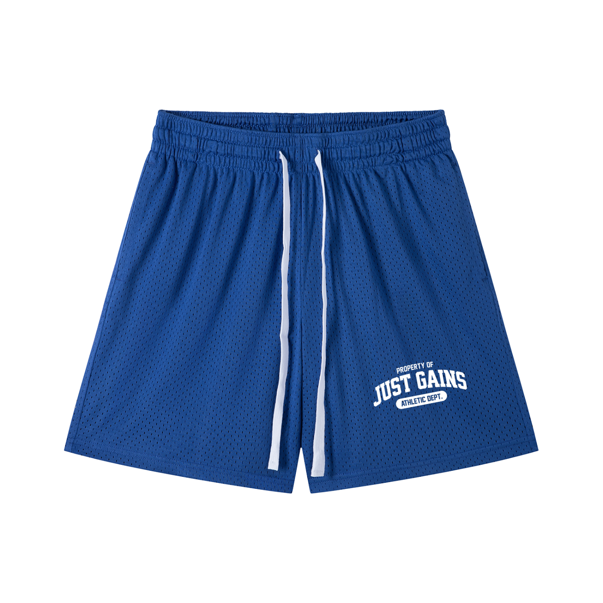 Just Gains® Athletic Dept. Mesh Shorts — Bold Colors — Men's