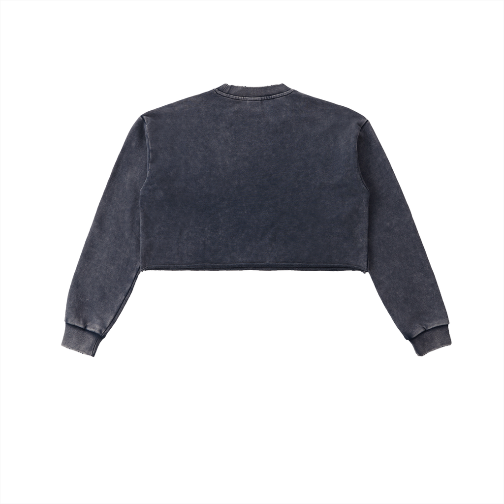 Just Gains® Snow Washed Cropped Sweatshirt