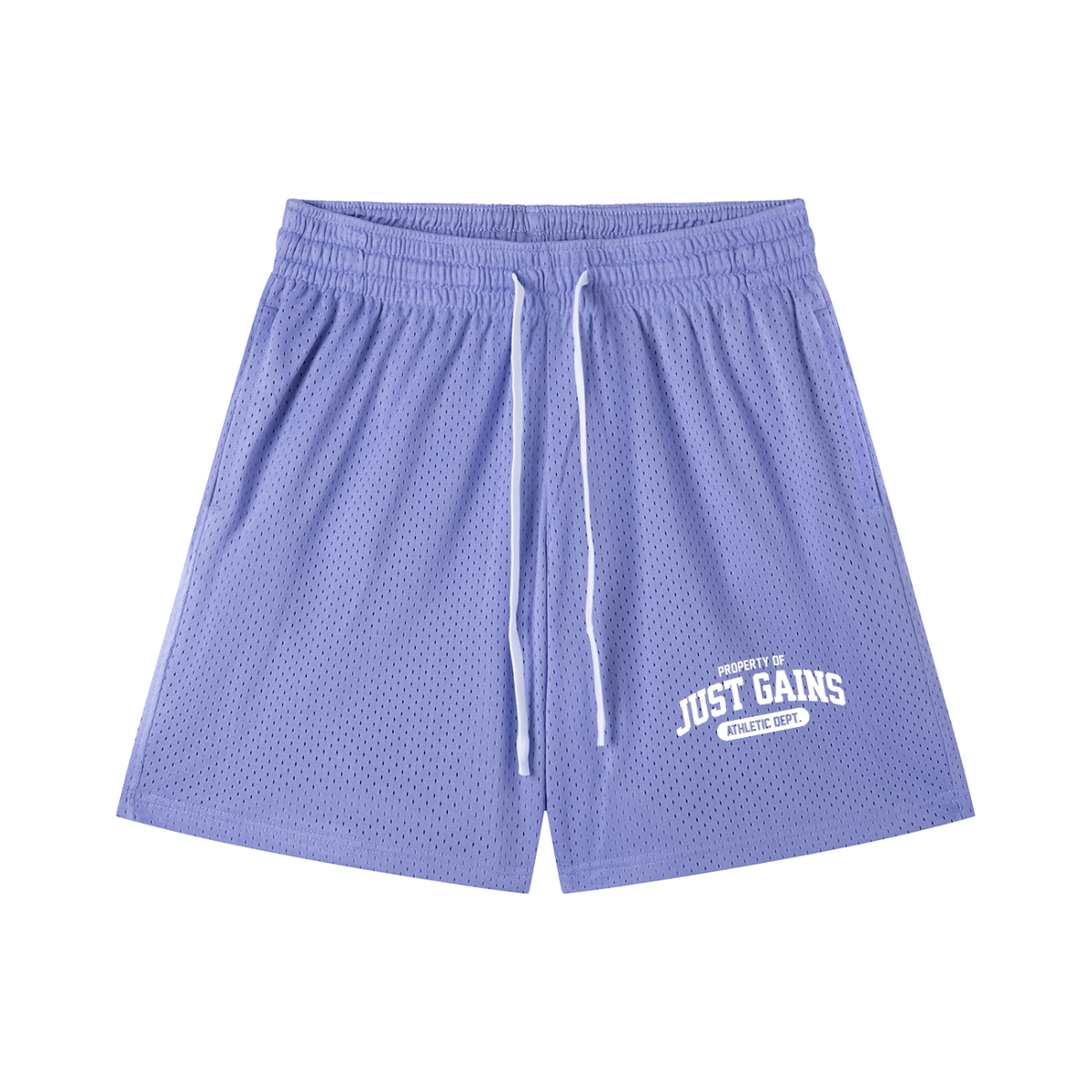 Just Gains® Athletic Dept. Mesh Shorts — Bold Colors — Men's