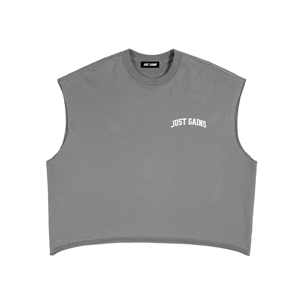 Just Gains® Boxy Tank Top — Varsity