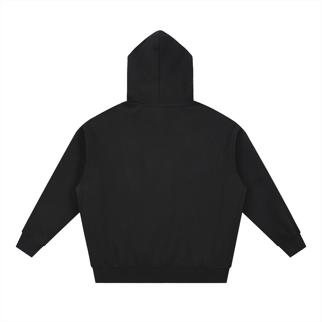 JG® Open-Zip Hoodie — White Print