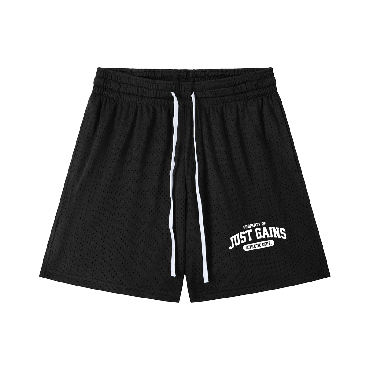 Just Gains® Athletic Dept. Mesh Shorts — Bold Colors — Men's