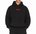 Just Gains® Oversized Hoodie — Red Print
