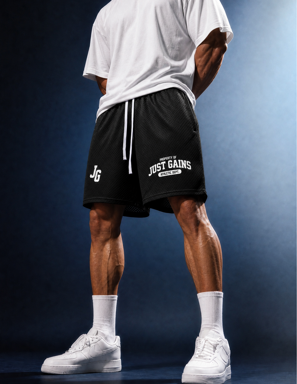 Just Gains® Athletic Dept. Mesh Shorts — Women's