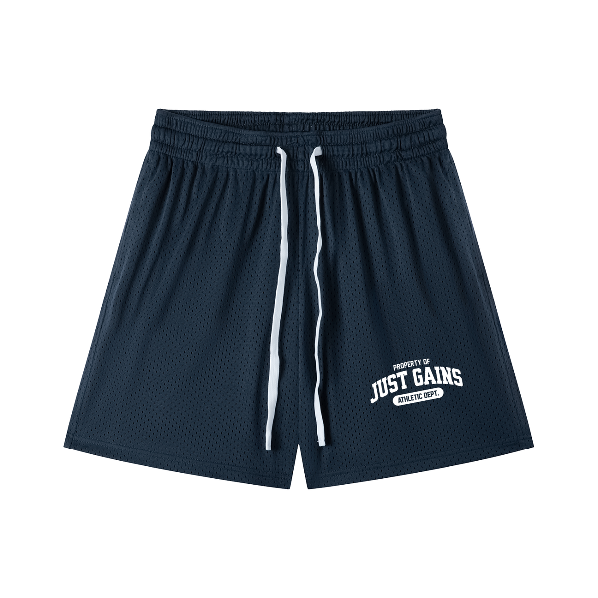 Just Gains® Athletic Dept. Mesh Shorts — Bold Colors — Men's
