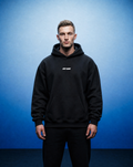 Just Gains® Oversized Hoodie — White Print