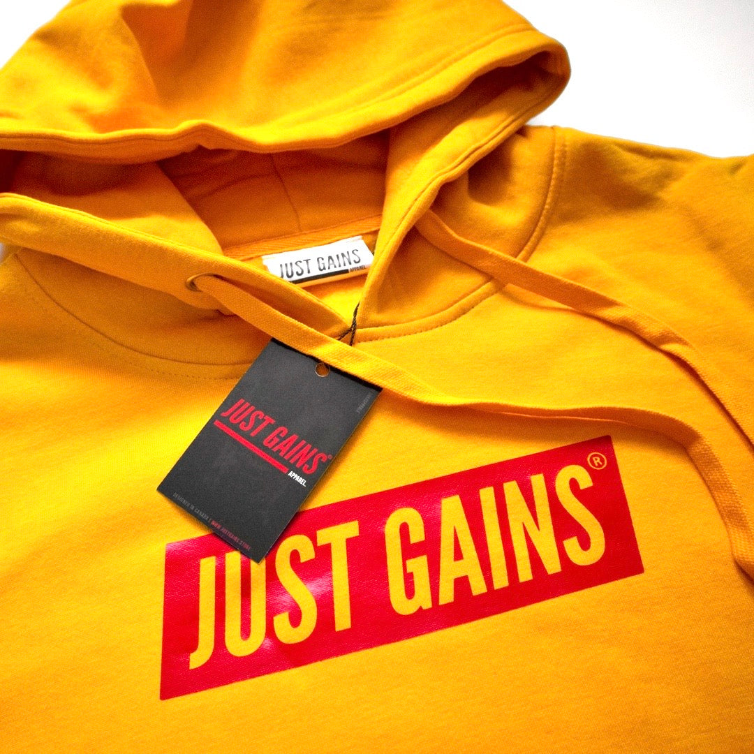 Just Gains® Gold Hoodie "Limited Edition"