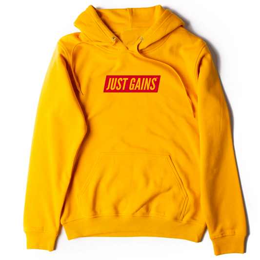 Just Gains® Gold Hoodie "Limited Edition"